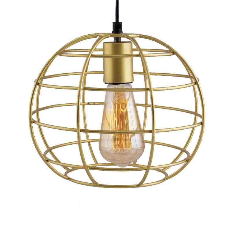 Buy Mesh Ball Hanging Lamp - Golden Ceiling Lamp from Vaaree