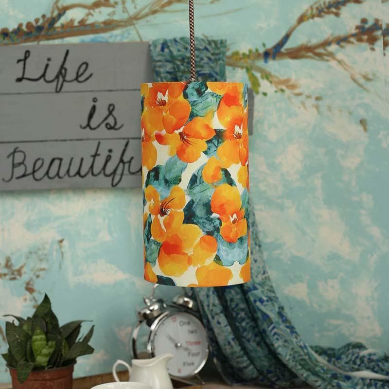 Buy Orange Blossoms Lamp Ceiling Lamp from Vaaree