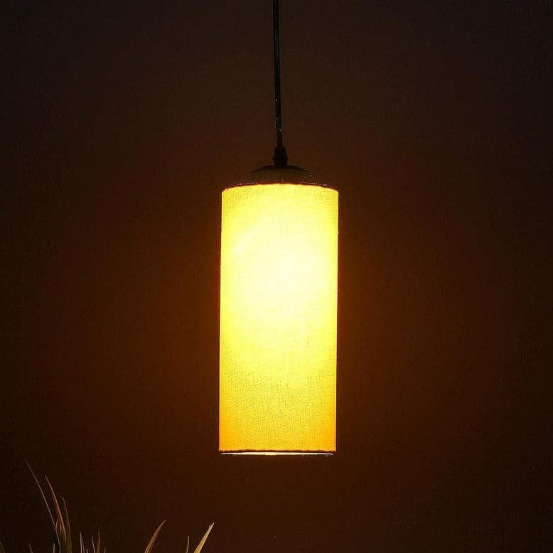 Buy Solid Squad Hanging Lamp - Yellow Ceiling Lamp from Vaaree