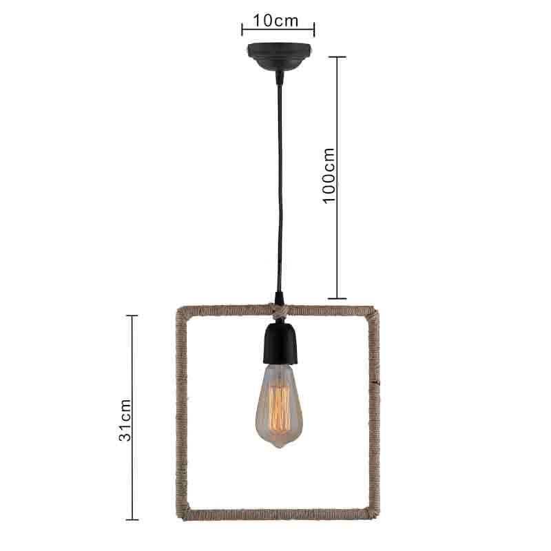 Buy Squared Up Rope Lamp Ceiling Lamp from Vaaree