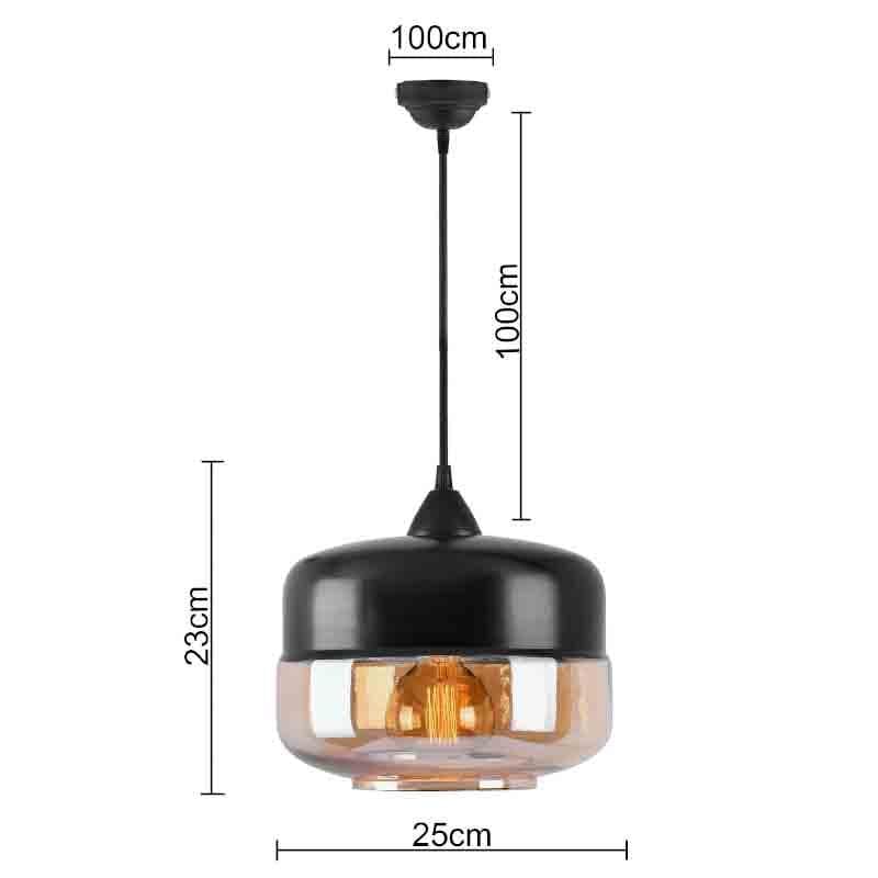 Buy Two Worlds LED Ceiling Lamp - Black Ceiling Lamp from Vaaree