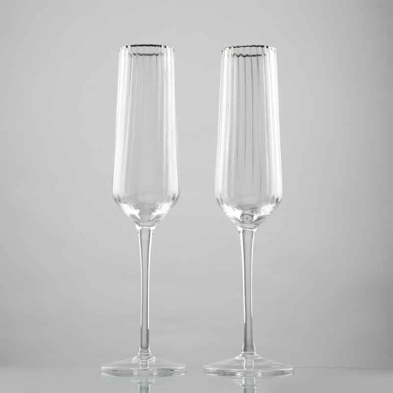 Wine & Champagne Glasses - Celebrations Champagne Glass (230 ml ) - Set Of Two