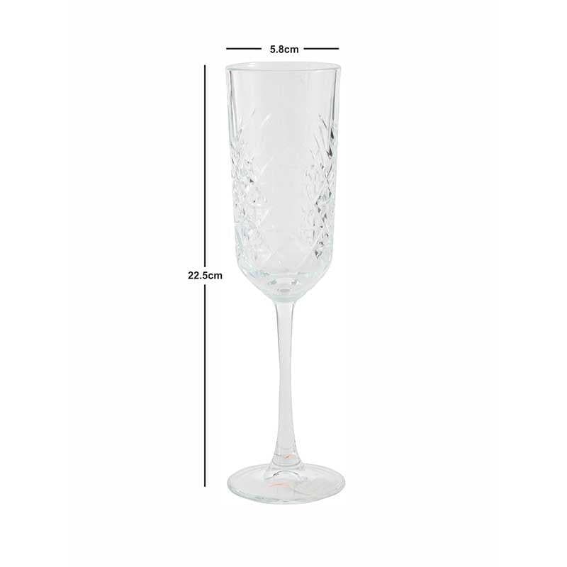 Buy Cephora Champagne Glass (175 ml ) - Set of Four Wine & Champagne Glasses from Vaaree