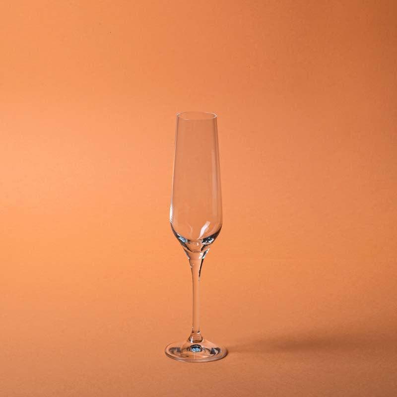 Buy Como Champagne Flute (190 ml) - Set Of Six Wine & Champagne Glasses from Vaaree