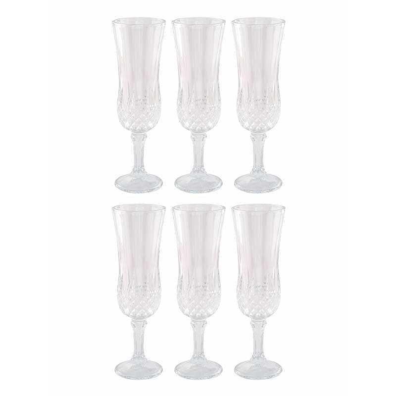 Buy Madeira Champagne Glass (160 ml ) - Set of Six Wine & Champagne Glasses from Vaaree