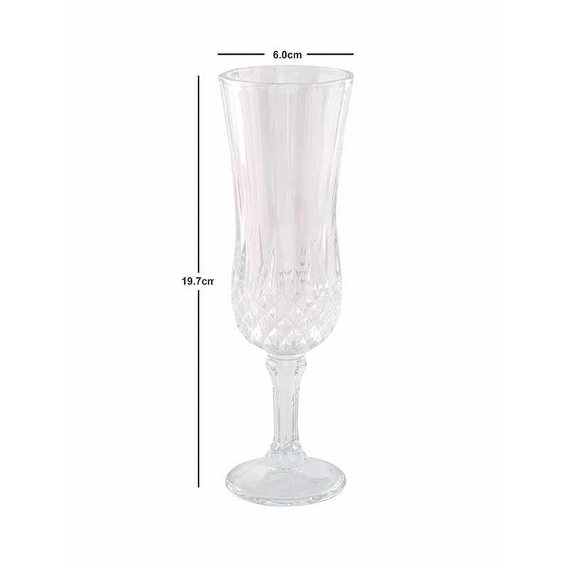 Buy Madeira Champagne Glass (160 ml ) - Set of Six Wine & Champagne Glasses from Vaaree