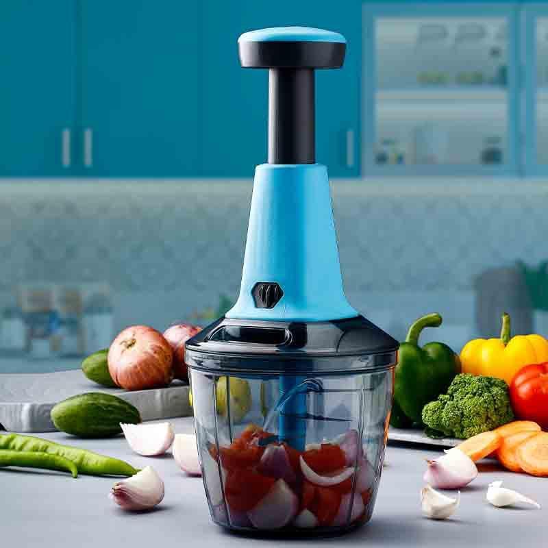 Buy Ace Push Chopper - Blue Kitchen Tools & Gadgets from Vaaree