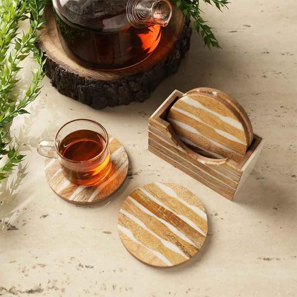 Coaster - Abstract Striped Coaster - Set Of Four