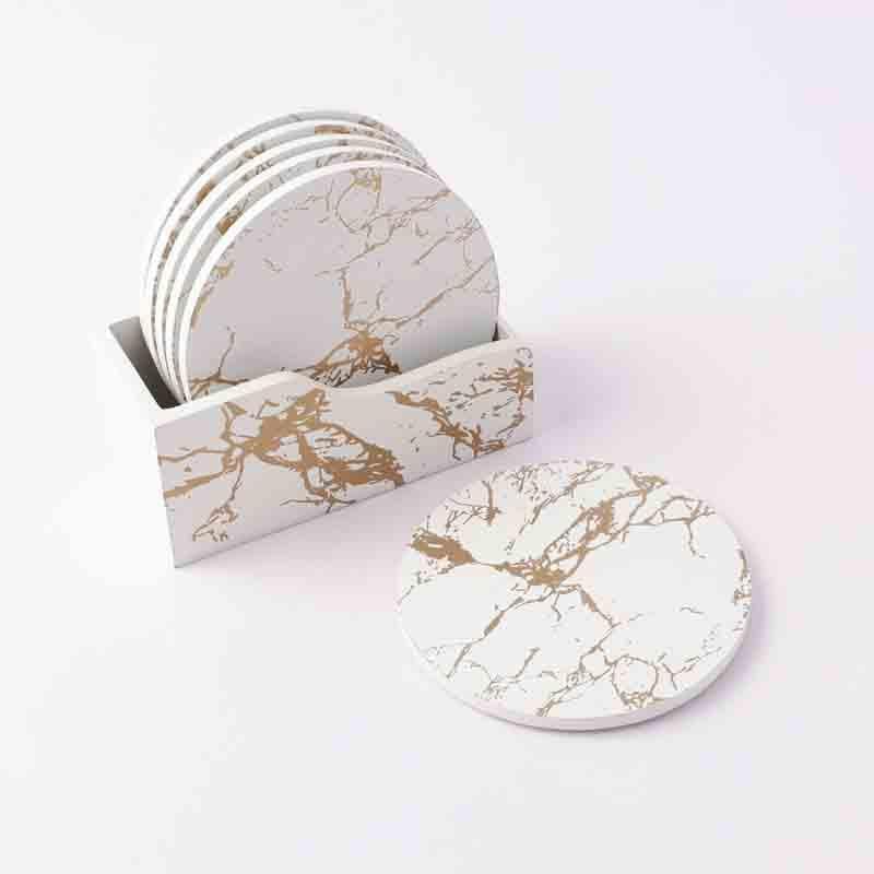 Buy Harmony Textured Coaster - Set Of Six Coasters from Vaaree