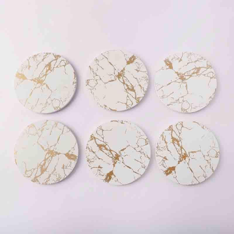 Buy Harmony Textured Coaster - Set Of Six Coasters from Vaaree