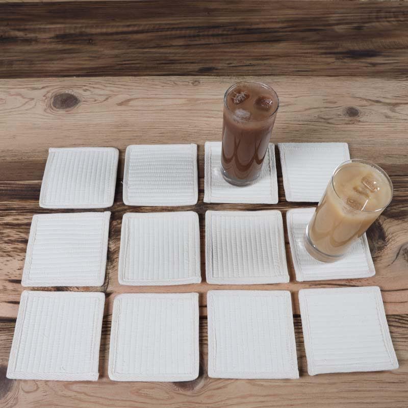 Buy Kawaii Striped Coasters - Set Of Twelve Coasters from Vaaree