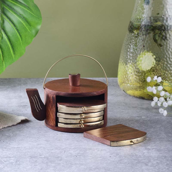 Buy Coaster - Kettle Coaster - Set Of Six at Vaaree online