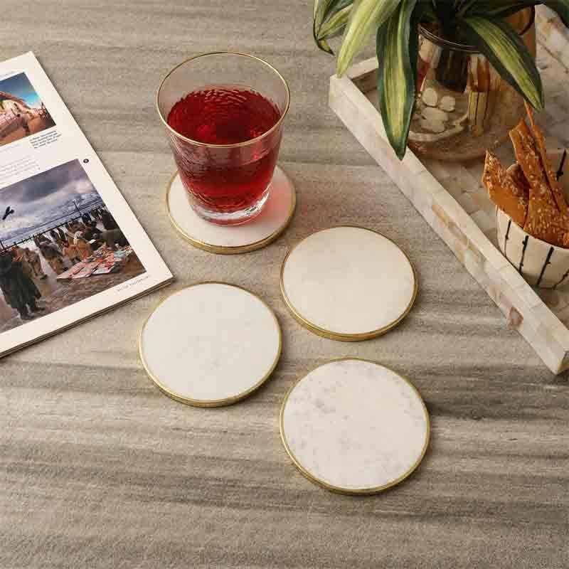 Coaster - Marble Pichola Coaster - Set Of Four