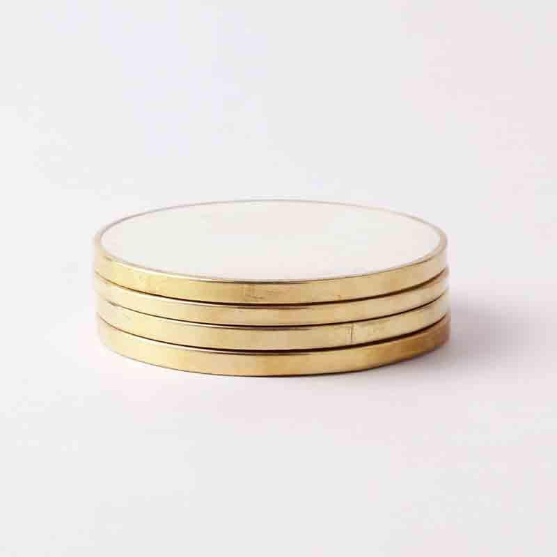 Buy Marble Pichola Coaster - Set Of Four Coasters from Vaaree