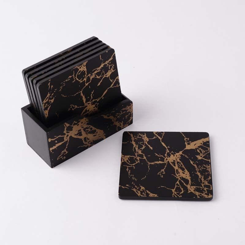 Coaster - Marble Play Coaster - Set Of Six