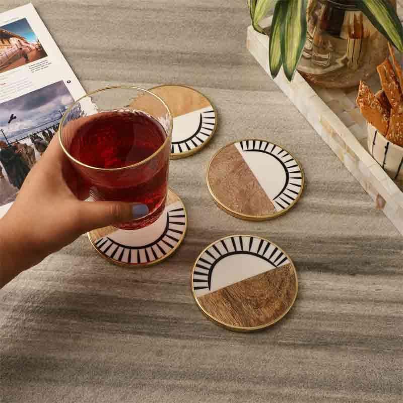 Buy Mojo Coaster - Set Of Four Coasters from Vaaree