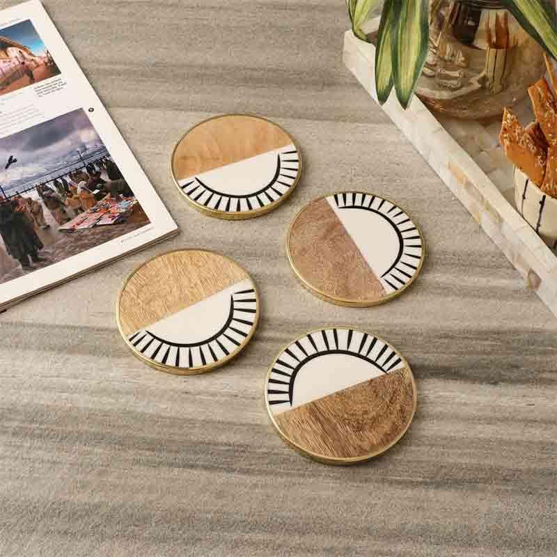 Buy Mojo Coaster - Set Of Four Coasters from Vaaree