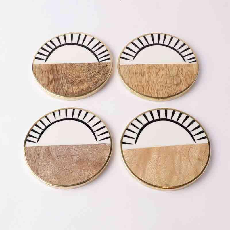 Buy Mojo Coaster - Set Of Four Coasters from Vaaree