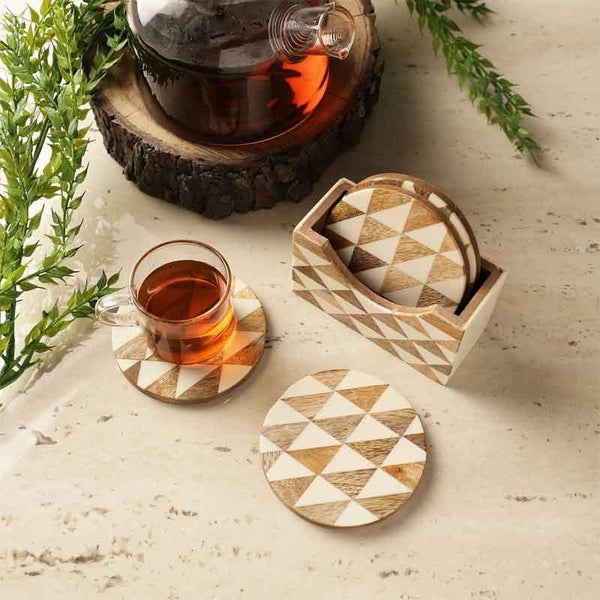 Coaster - Pyramids Coaster - Set Of Four