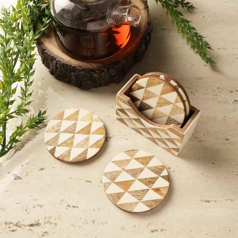 Buy Pyramids Coaster - Set Of Four Coasters from Vaaree