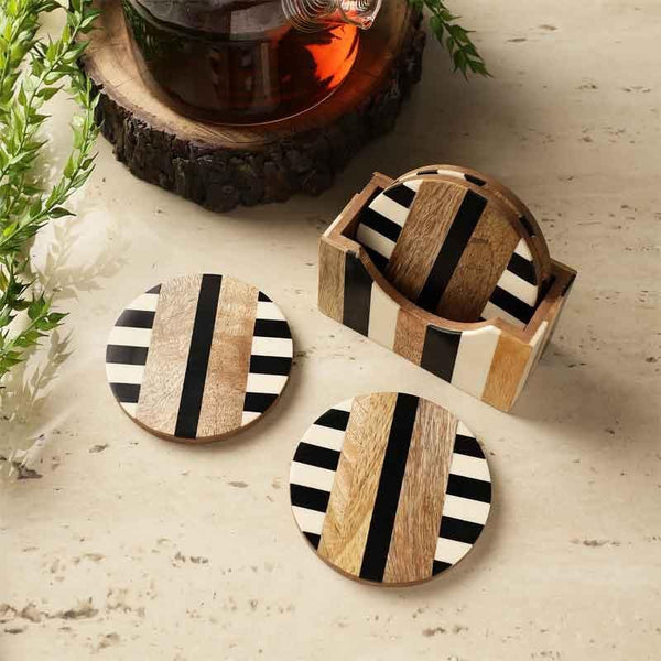 Coaster - Strippy Striped Coaster - Set Of Four