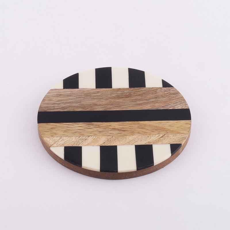 Buy Strippy Striped Coaster - Set Of Four Coasters from Vaaree