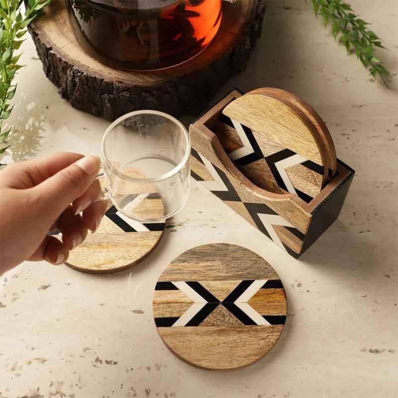 Coaster - Teer Wooden Coaster - Set Of Four