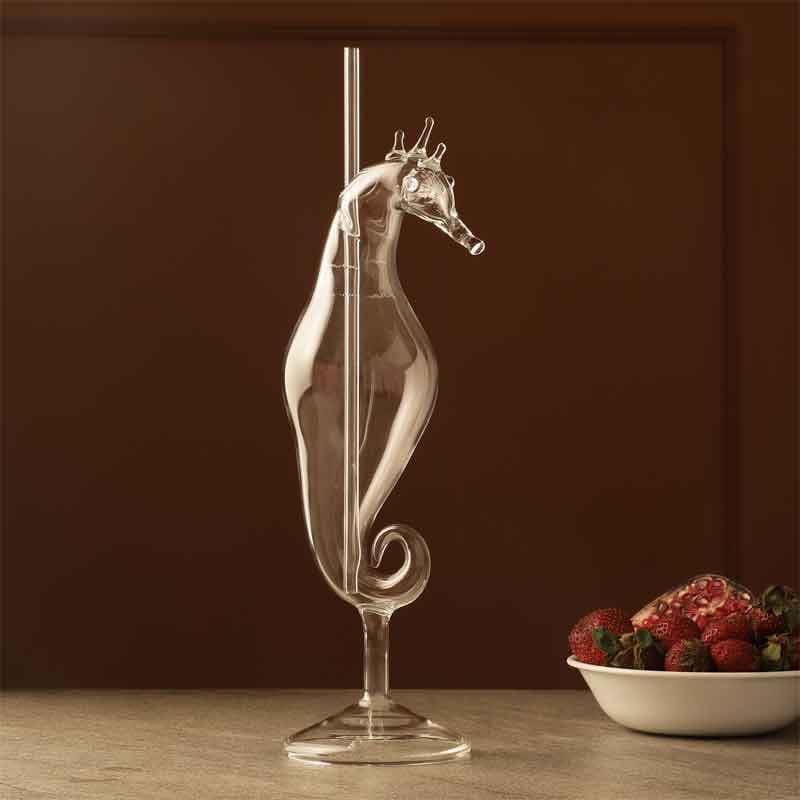 Buy Seahorse Cocktail Glass - 450 ML Cocktail Glasses from Vaaree