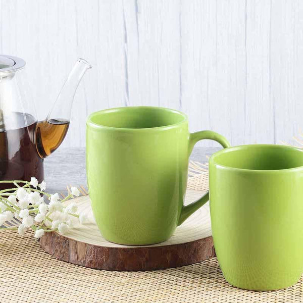 Coffee Mug - Joy Cup (Green) - Set Of Two