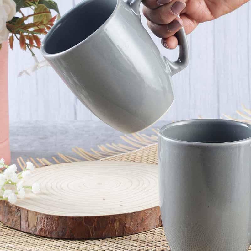 Buy Joy Cup (Grey) - Set Of Two Coffee Mug from Vaaree