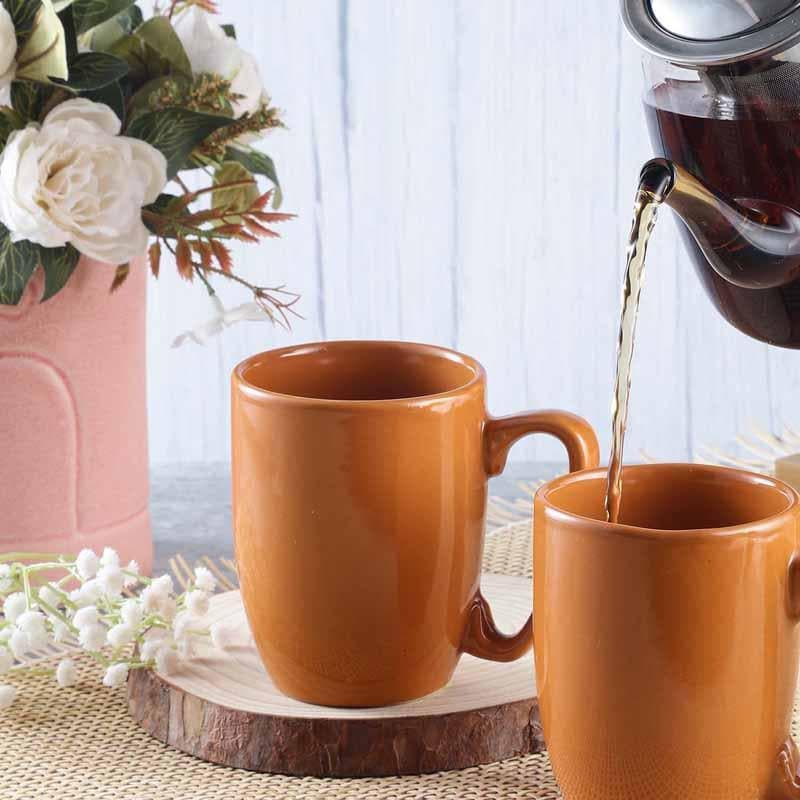 Buy Joy Cup (Orange) - Set Of Two Coffee Mug from Vaaree