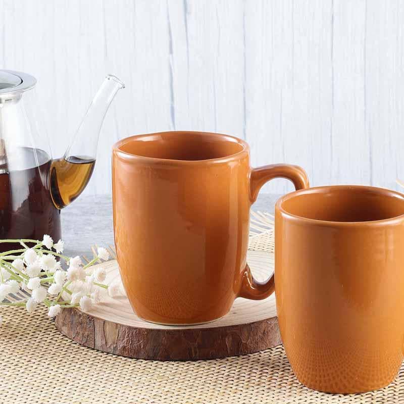 Buy Joy Cup (Orange) - Set Of Two Coffee Mug from Vaaree