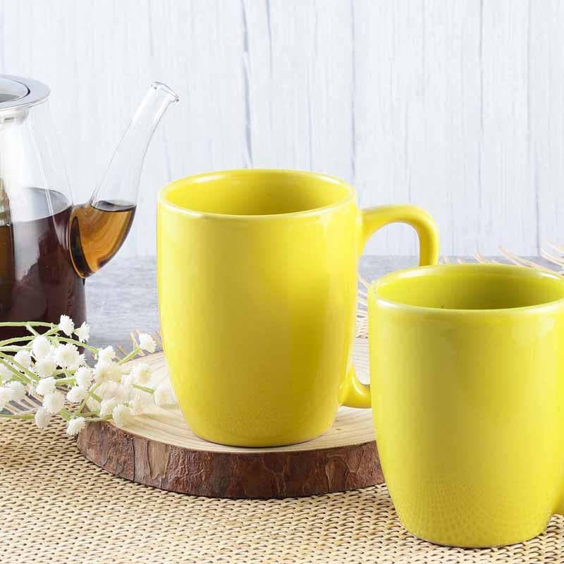 Buy Joy Cup (Yellow) - Set Of Two Coffee Mug from Vaaree