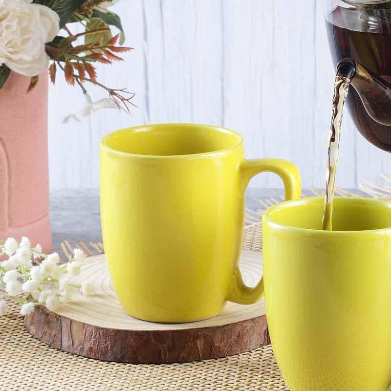 Buy Joy Cup (Yellow) - Set Of Two Coffee Mug from Vaaree