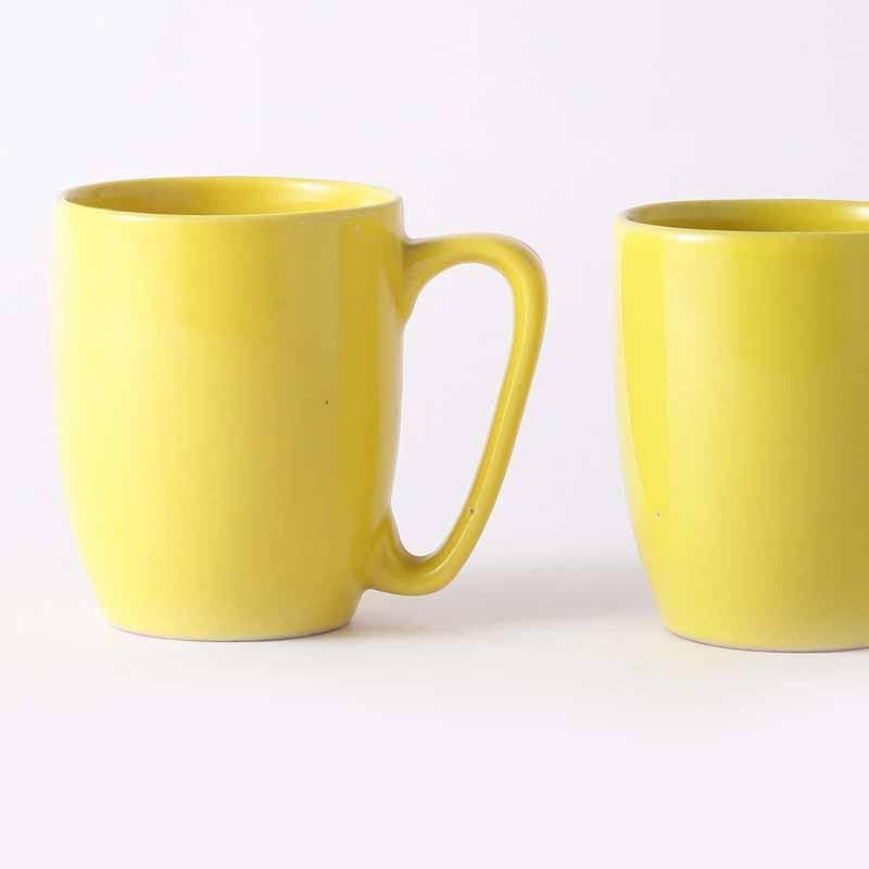 Buy Joy Cup (Yellow) - Set Of Two Coffee Mug from Vaaree