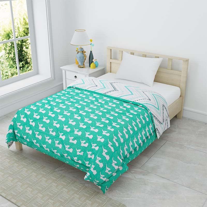 Buy Baby Elephant Reversible Comforter Comforters & AC Quilts from Vaaree