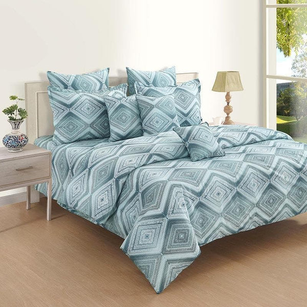 Buy Comforters & AC Quilts - Blue Grey Labyrinth Comforter at Vaaree online