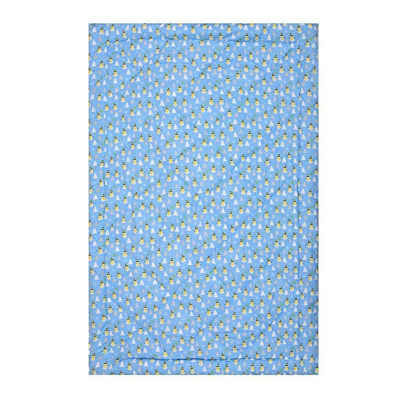 Buy Snow & Stars Reversible Kids Comforter - Blue Comforters & AC Quilts from Vaaree