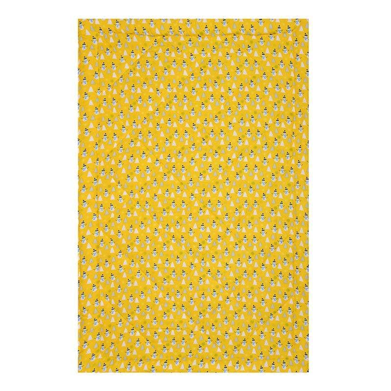 Buy Snow & Stars Reversible Kids Comforter - Yellow Comforters & AC Quilts from Vaaree