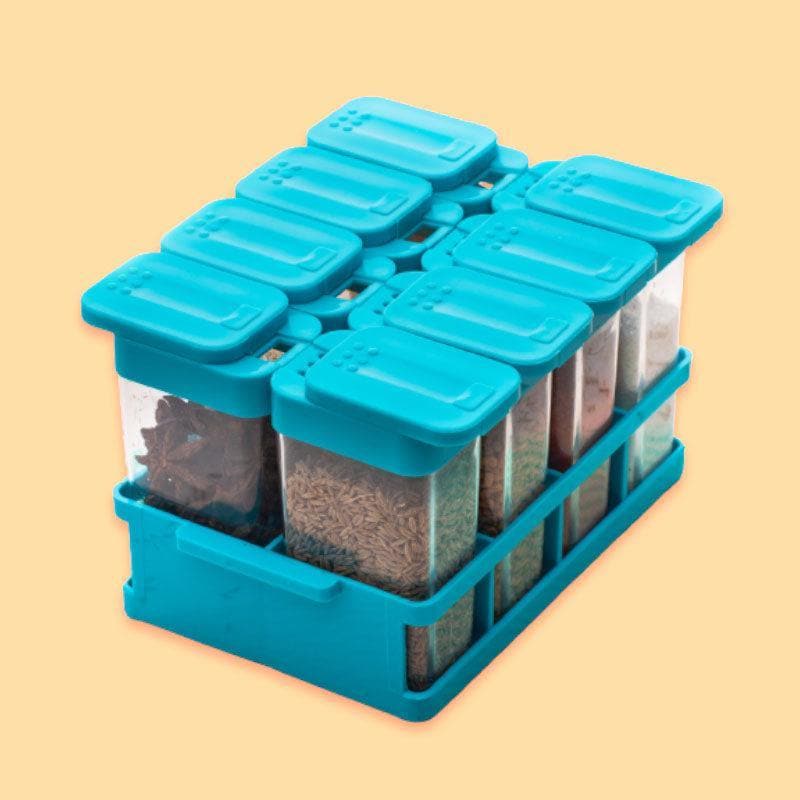 Buy Container - Blue Sleeky Spice Box (80 ML Each) - Set Of 8 at Vaaree online