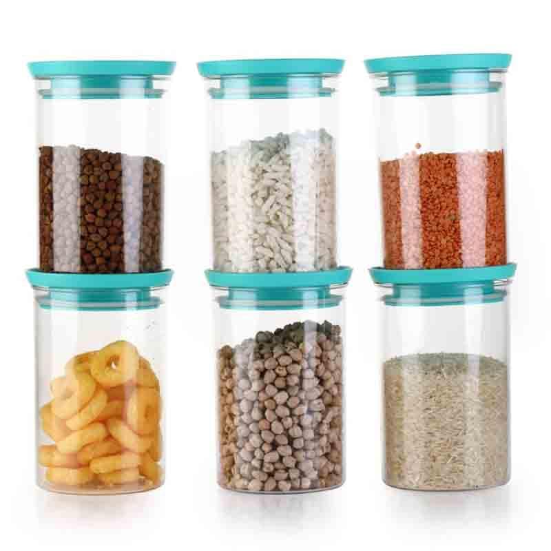 Buy Blue Stormy Airtight Storage Container (900 ML Each) - Set of 6 Container from Vaaree