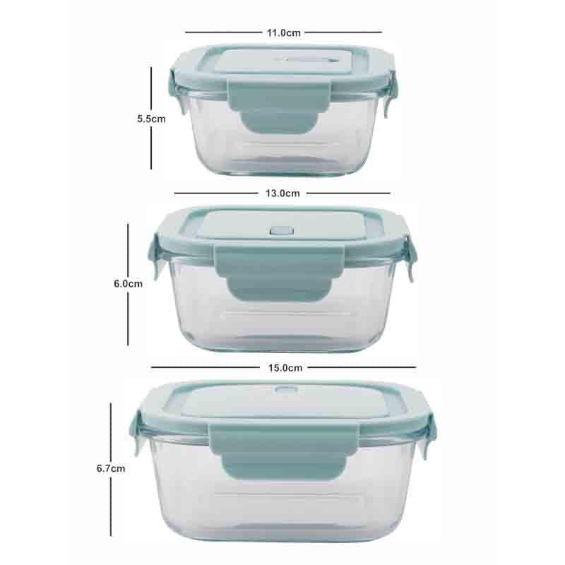 Buy Go to Bites Lunch Box (250/450/700 ml) - Set of Three Container from Vaaree