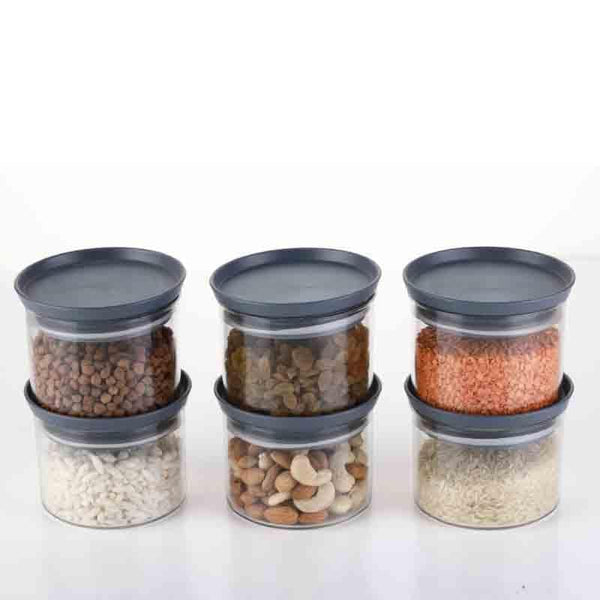 Container - Grey Spice Squad Jars (600 ml each) - Set Of Six