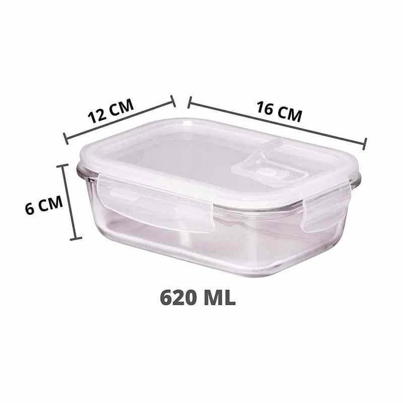 Container - Rectangle Foodie Lunch Box (400/620/1000 ML) - Set of Three