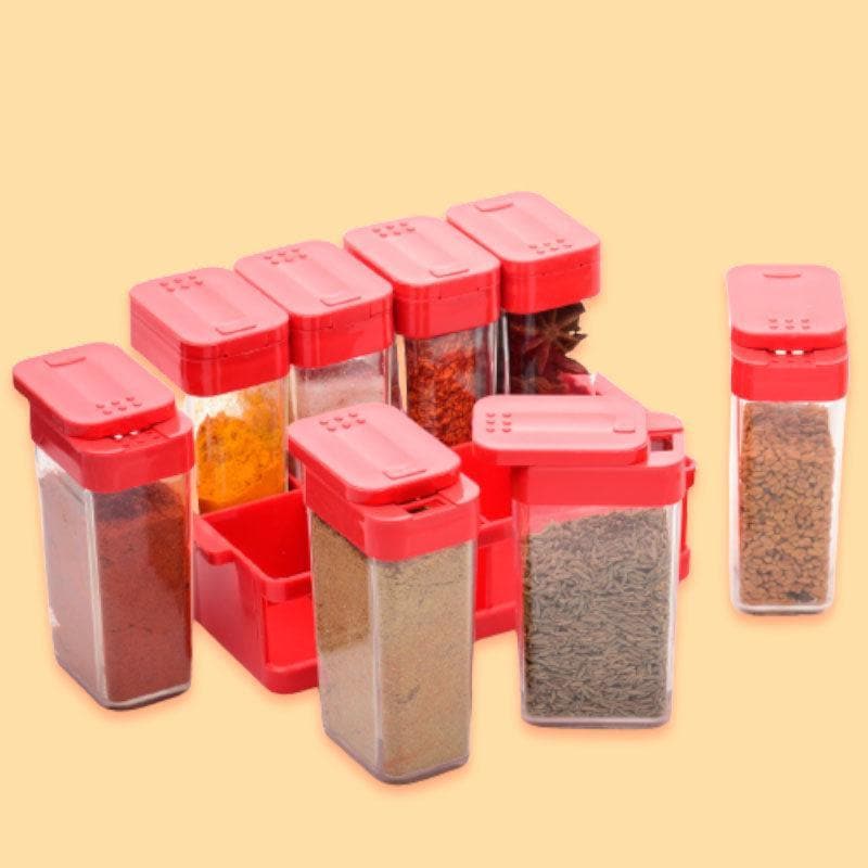 Buy Container - Red Sleeky Spice Box (80 ML Each) - Set Of 8 at Vaaree online