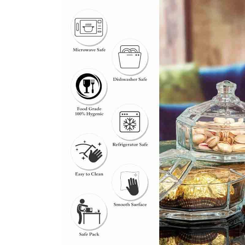 Buy Container - Retro Storage Bowl with Lid (280ML Each)- Set of Two at Vaaree online