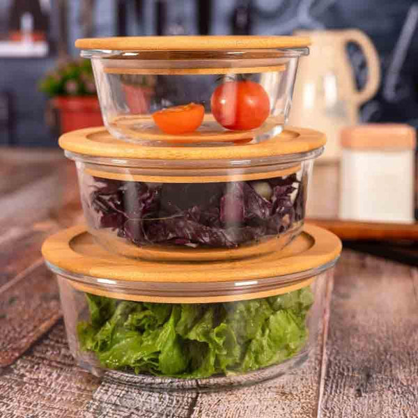 Container - Treat O'Pro Lunch Box Round (360/560/860 ml) - Set of Three