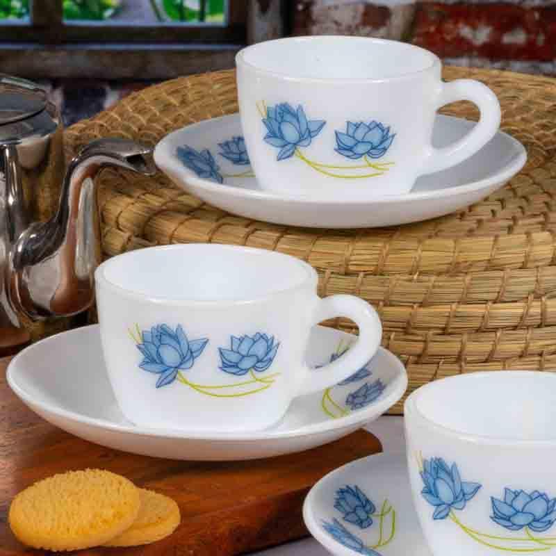 Buy Florita Tea Cup with saucer- Set of Twelve Cup from Vaaree