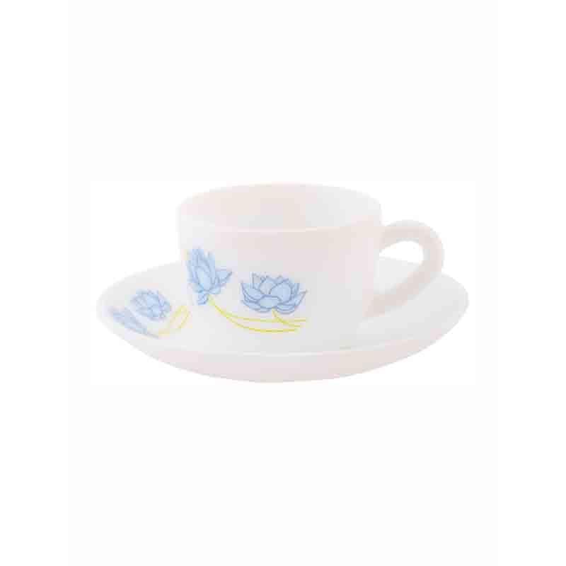 Buy Florita Tea Cup with saucer- Set of Twelve Cup from Vaaree