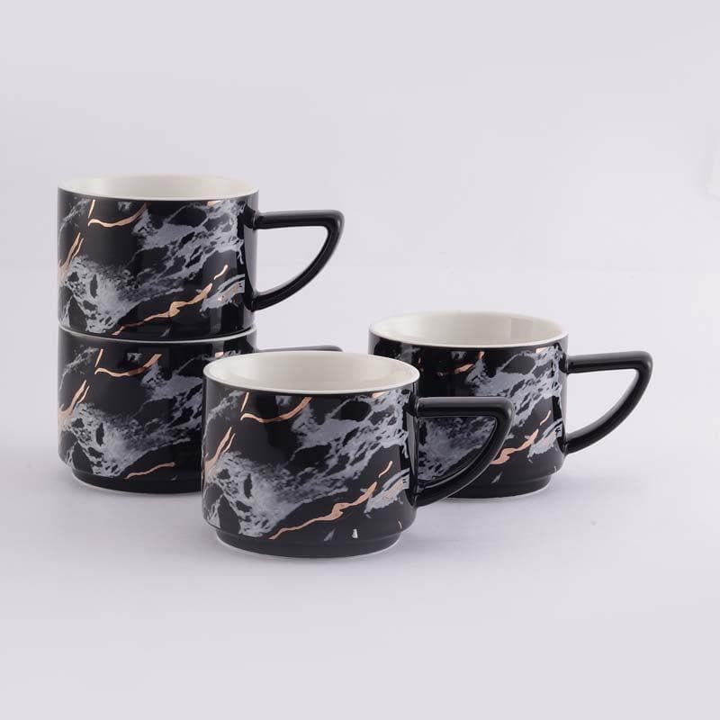 Cup - Marble Era Cup - Black - Set Of Four